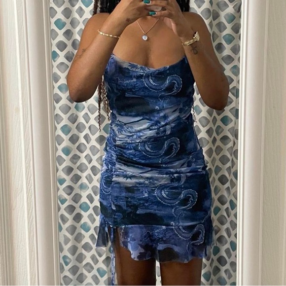 MINI RUCHED DRESS - Picture 2 of 2